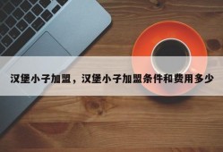 汉堡小子加盟，汉堡小子加盟条件和费用多少